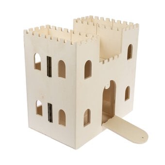 Wooden Play Castle 30cm x 19.5cm