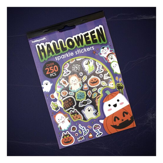 Halloween Sparkle Stickers 250 Pack image number 1