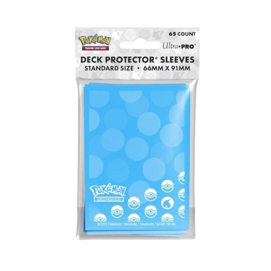 Pokemon Water Energy Deck Protector Sleeves 65 Pack  image number 1