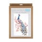 Trimits Extra Large Peacock Counted Cross Stitch Kit image number 1
