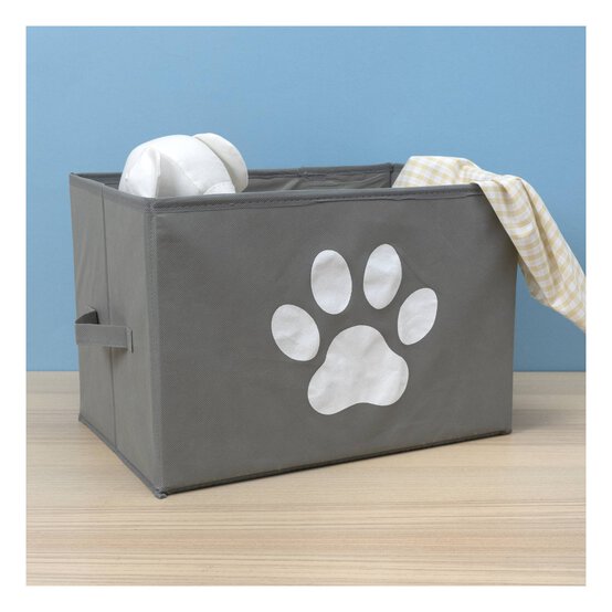 Paw Print Pet Toy Storage Box 35cm x 20cm image number 2