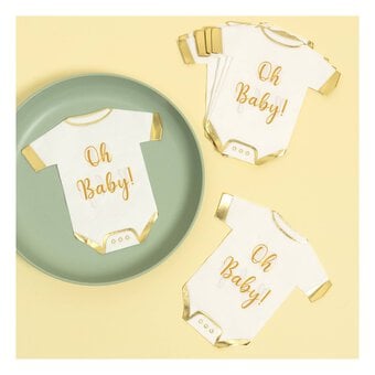 Create & Celebrate Baby Grow Napkins 12 Pack