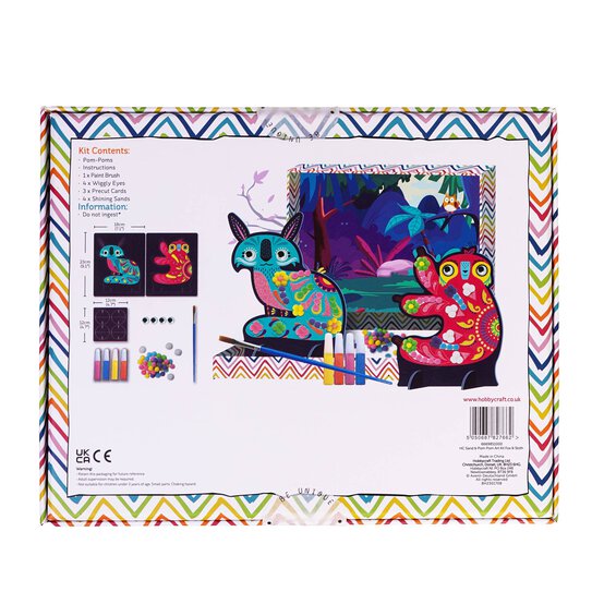 Pom Pom and Sand Art Fox and Sloth Kit image number 5