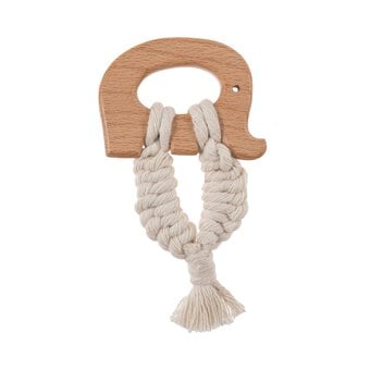 Trimits Wooden Elephant Craft Ring 6cm image number 2