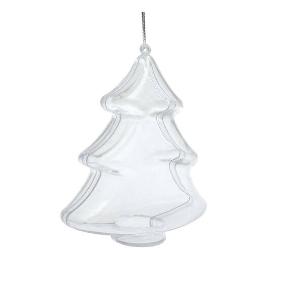 Hanging Plastic Fillable Tree Decoration 10cm image number 3