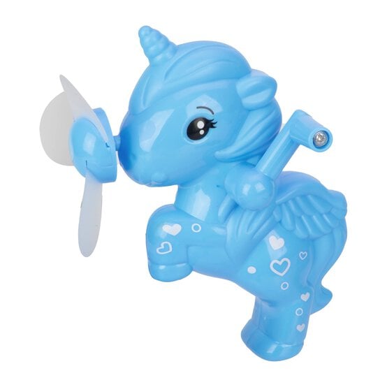 Assorted Unicorn Wind-Up Hand Fan image number 3