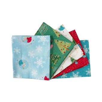 Whimsical Christmas Fat Quarters 5 Pack