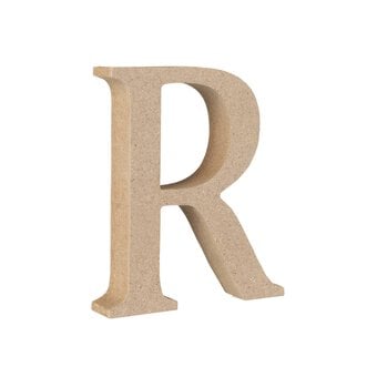 MDF Wooden Letter R 8cm