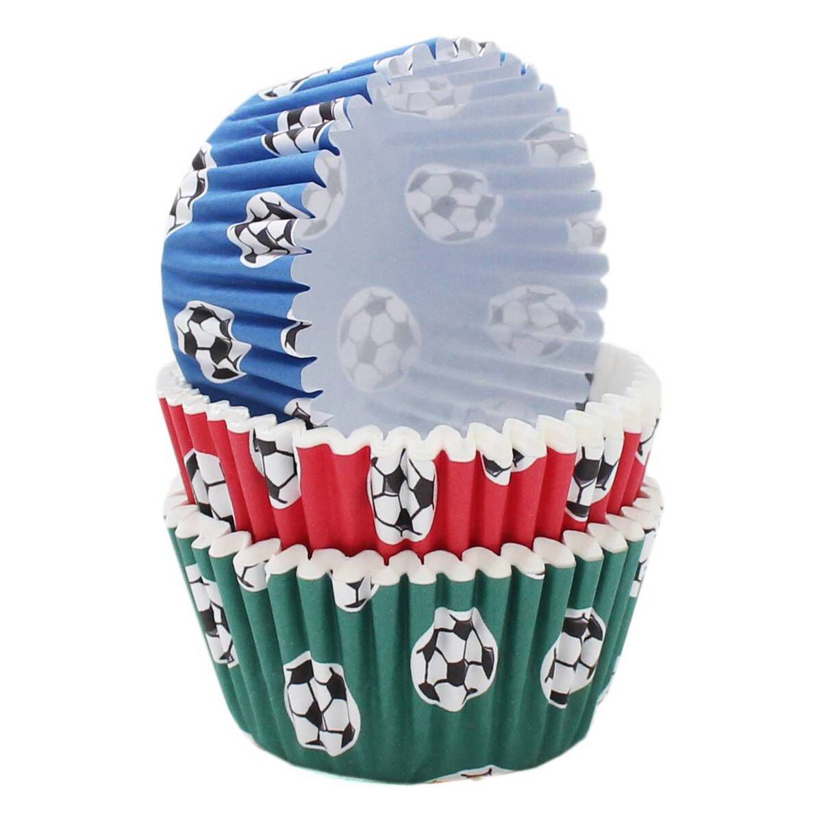 Football Cupcake Cases 75 Pack Hobbycraft