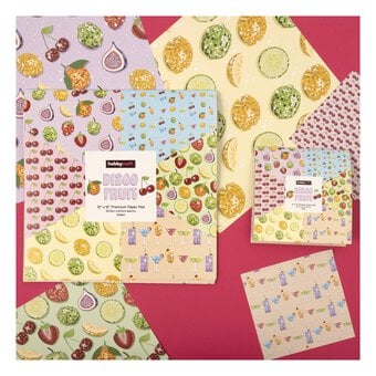 Disco Fruit Paper Pad 12 x 12 Inches 18 Pack 