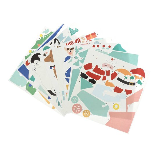 Christmas Sticker by Numbers Kit 4 Pack image number 5