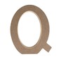 MDF Wooden Letter Q 13cm image number 3