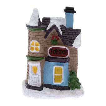 Brown House Resin Decoration 7.5cm