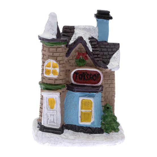 Brown House Resin Decoration 7.5cm image number 2