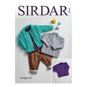 Sirdar Snuggly DK Cardigan and Jumper Pattern 4943