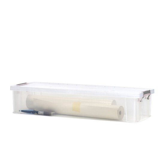 Whitefurze Allstore Clear Storage Box 27L 4 Pack Bundle image number 2