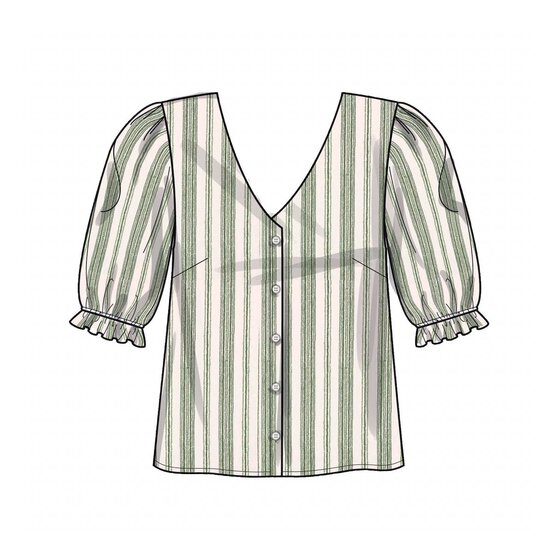 New Look Women's Top Sewing Pattern 6707 (4-16) image number 4