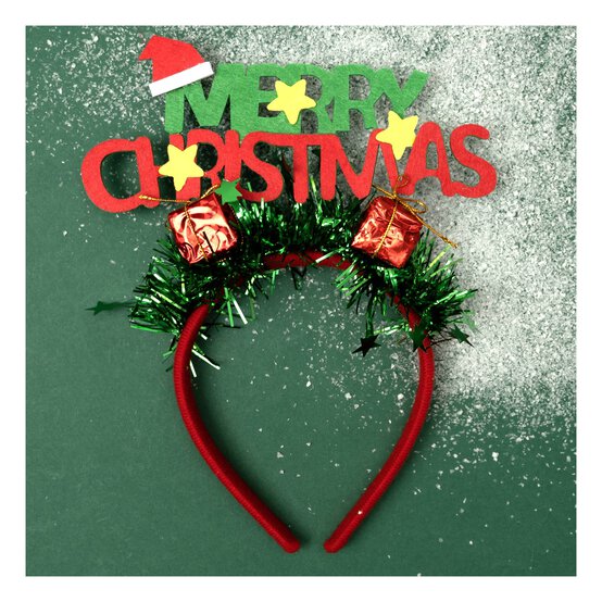 Red Santa Hat Headband image number 1