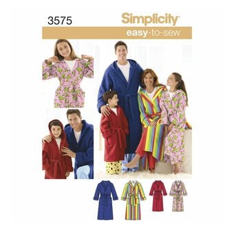 Simplicity Family Sleepwear Sewing Pattern 3575