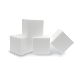 Polystyrene Cubes 10cm 4 Pack