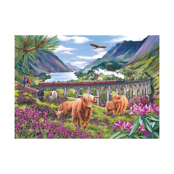 House of Puzzles Glenfinnan Ladies Jigsaw Puzzle Tube 150 Pieces