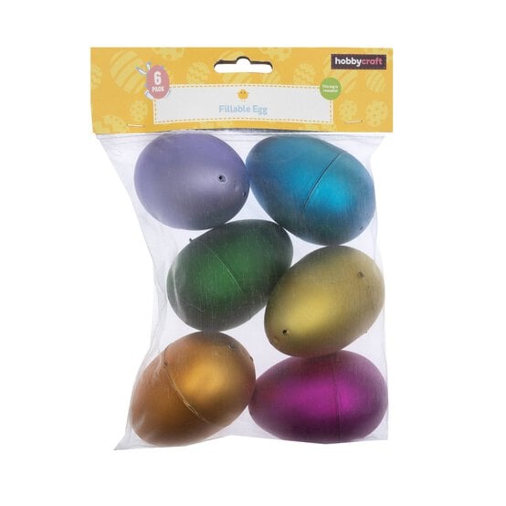 Metallic Fillable Eggs 6 Pack  image number 4