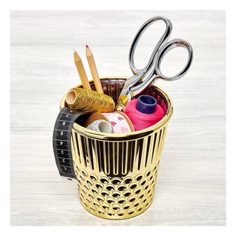 Gold Thimble Craft Organiser 12cm 