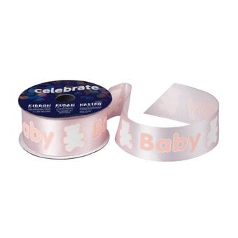 Baby Pink Baby Teddy Ribbon 25mm x 3m