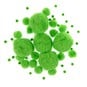 Bright Green Pom Poms 60 Pack  image number 1
