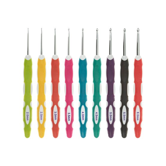 Milward Soft Grip Crochet Hooks 9 Pack image number 1