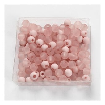 Rose Round Plastic Beads 6mm 40g image number 2