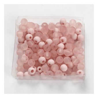 500 Perline Di Vetro 6 Mm Per Bigiotteria | Kit 10 Colori Serie Rosa Con Ago | Fai Da Te Bracciali E Collane