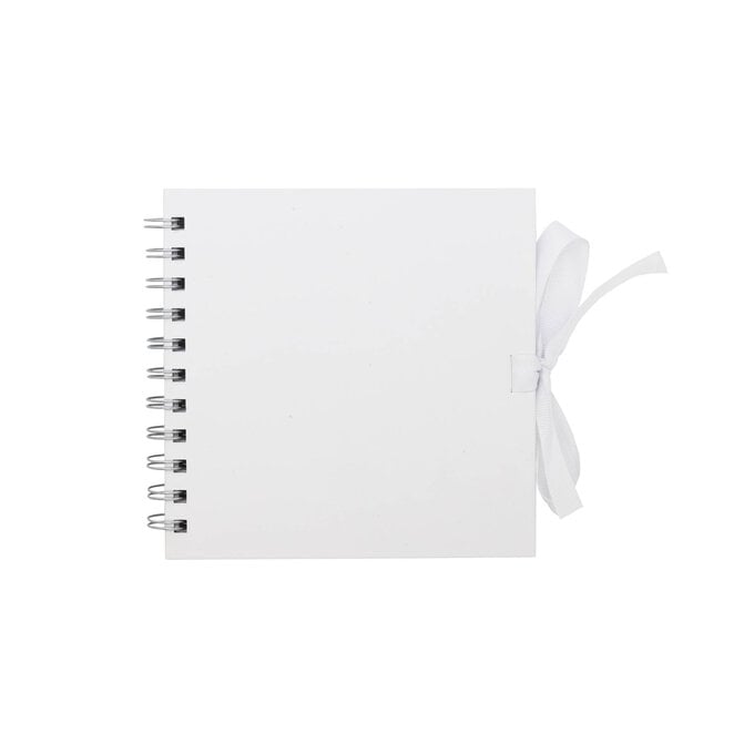 Spiral Bound White Scrapbook 6 x 6 Inches image number 1