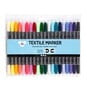 Assorted Double Tip Textile Markers 20 Pack image number 1