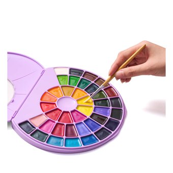 HIMI Purple Semi-Moist Watercolour Set 38 Pack 