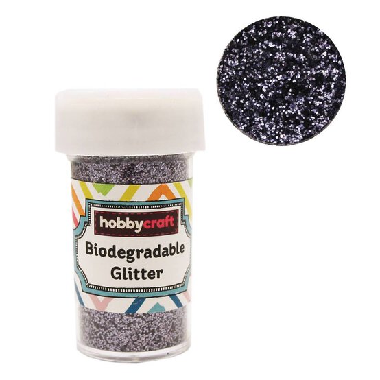 Pewter Biodegradable Glitter Shaker 20g image number 1