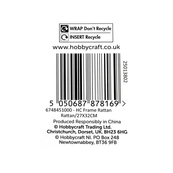 Rattan Picture Frame 25cm x 20cm image number 6