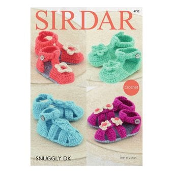 Sirdar Snuggly DK Sandals Digital Pattern 4752