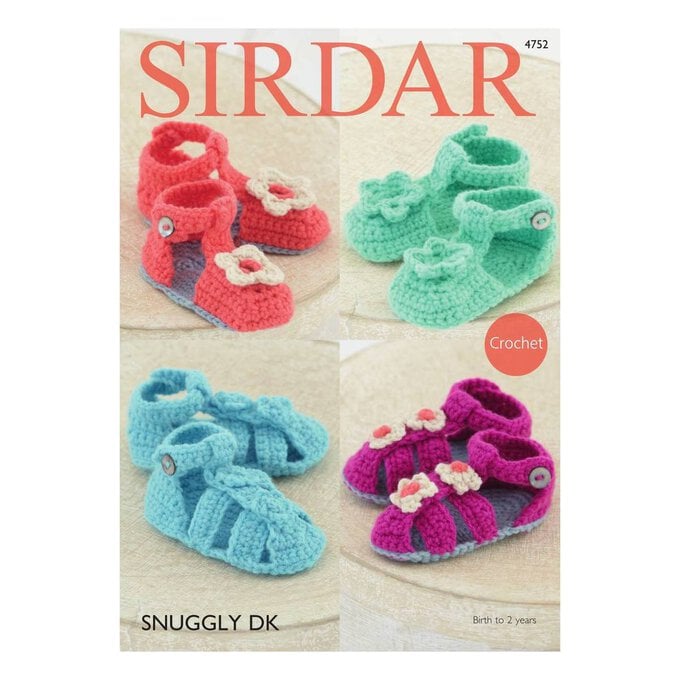 Sirdar Snuggly DK Sandals Digital Pattern 4752 image number 1