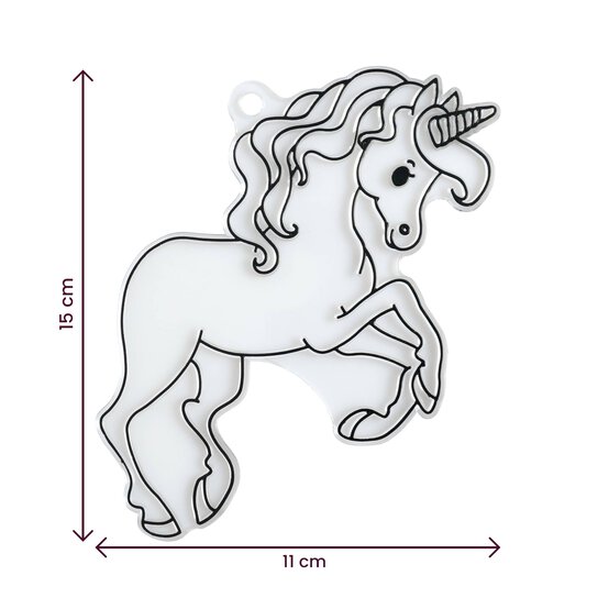 Unicorn Plastic Suncatcher image number 6