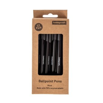 Black Ballpoint Pens 12 Pack image number 4