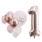 Ginger Ray Pink 1st Birthday Balloon Kit image number 1
