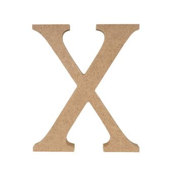 MDF Wooden Letter X 13cm image number 4