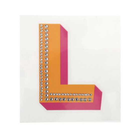 Cold Transfer and Bling Letter L Sticker Set image number 4