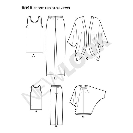 New Look Women's Separates Sewing Pattern 6546 image number 2