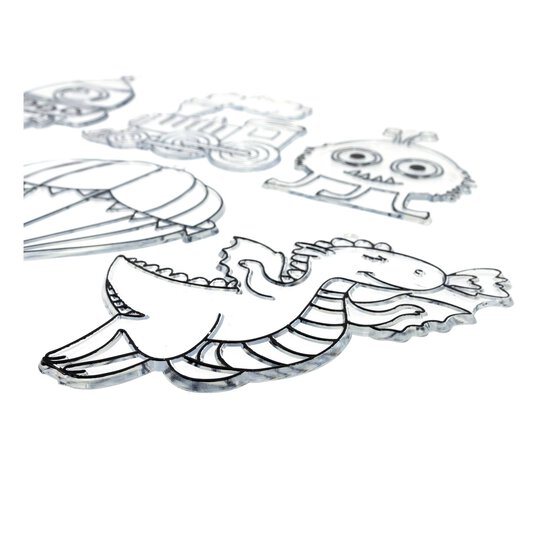 Vehicle and Creature Plastic Suncatchers 10 Pack image number 4