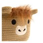 Highland Cow Cotton Rope Basket 30cm x 18cm image number 3