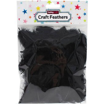 Black Craft Feathers 5g image number 3
