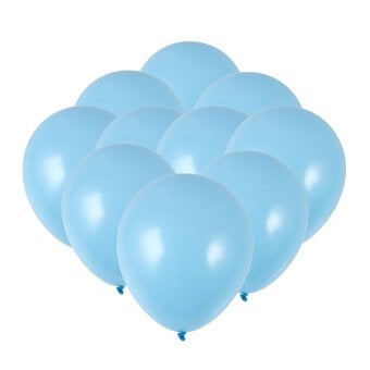 Cool Blue Latex Balloons 10 Pack