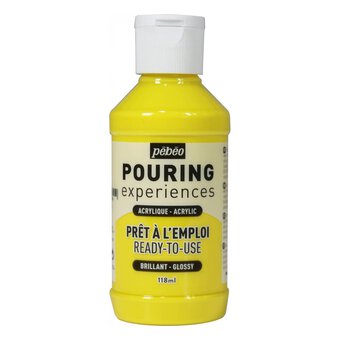 Pebeo Primary Yellow Pouring Experiences Acrylic 118ml